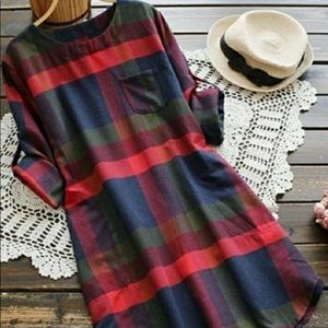 Lady Leisure Plaid Dress with Pockets